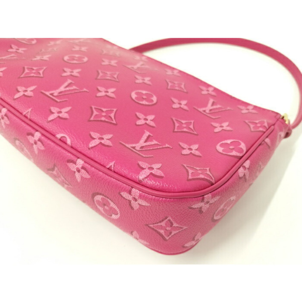 Louis Vuitton Maxi Pochette Accessoires Monogram Fuchsia Shoulder Bag - Picture 4 of 10